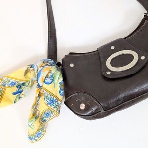 Free with Purchase - Cotton Sunflower Square Scarf Vintage Small